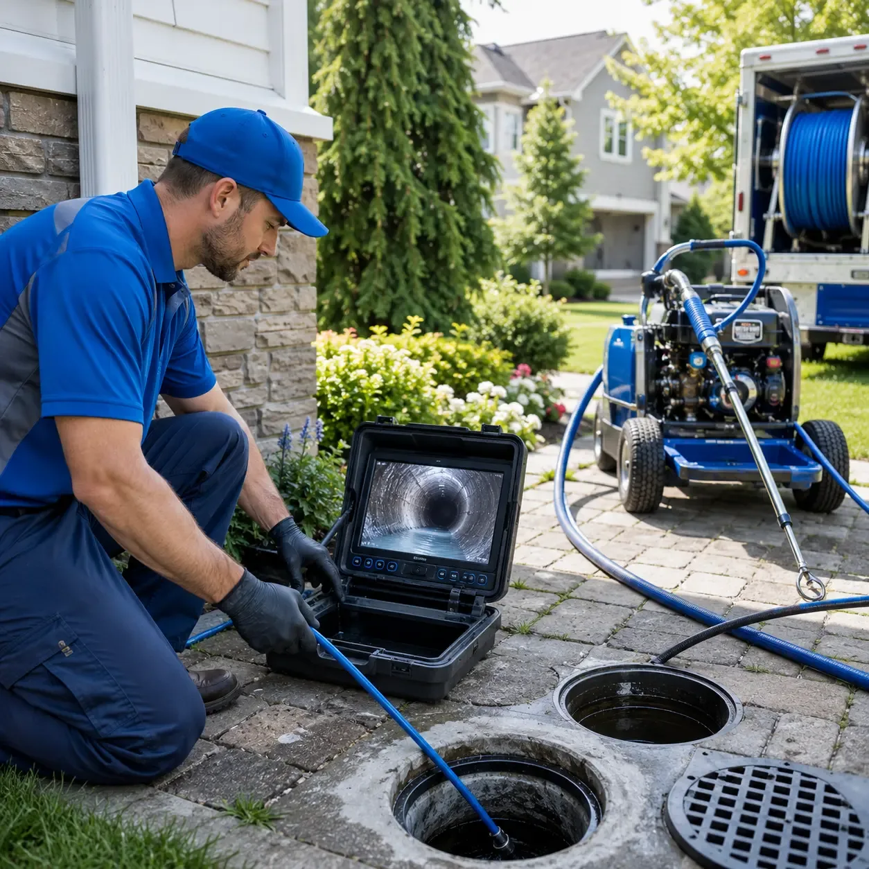 Outdoor drain cleaning professionals serving Nappanee, IN